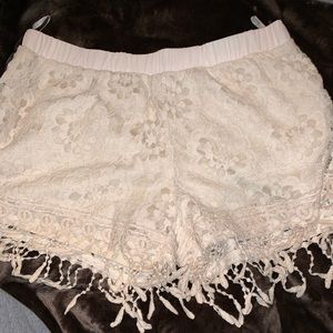 Cream colored shorts